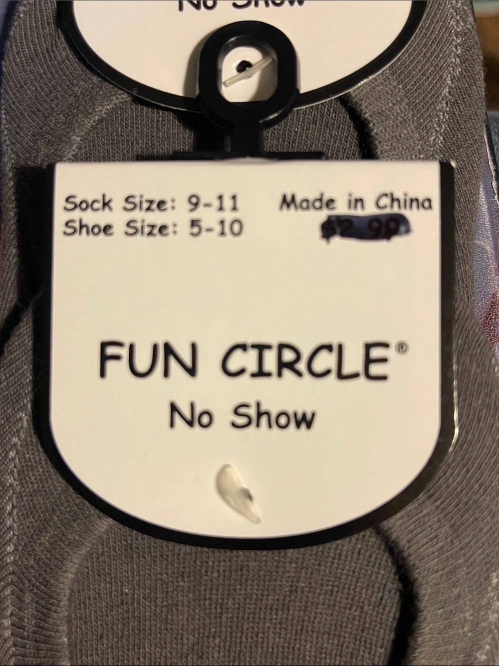 Fun Circle No-Show Socks with Yellow Duck Pattern NWT - Picture 3 of 4